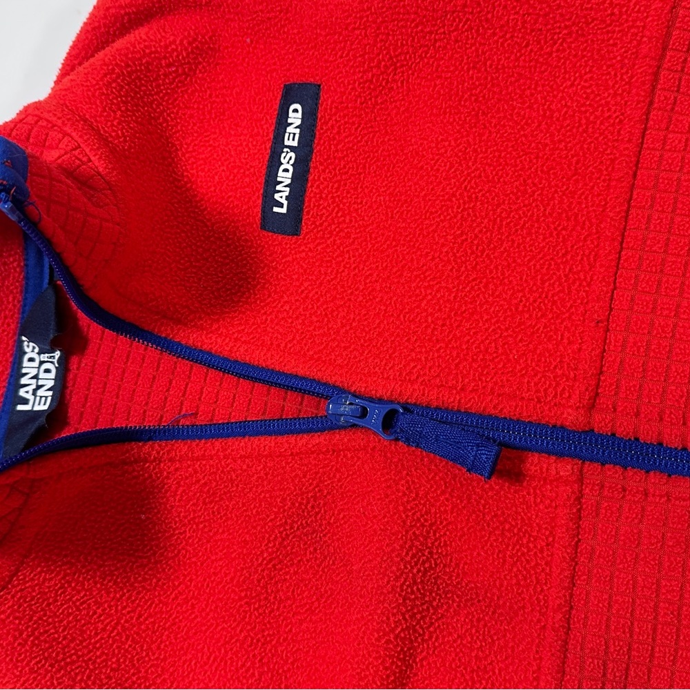 Lands' End Kids Red Fleece Jacket